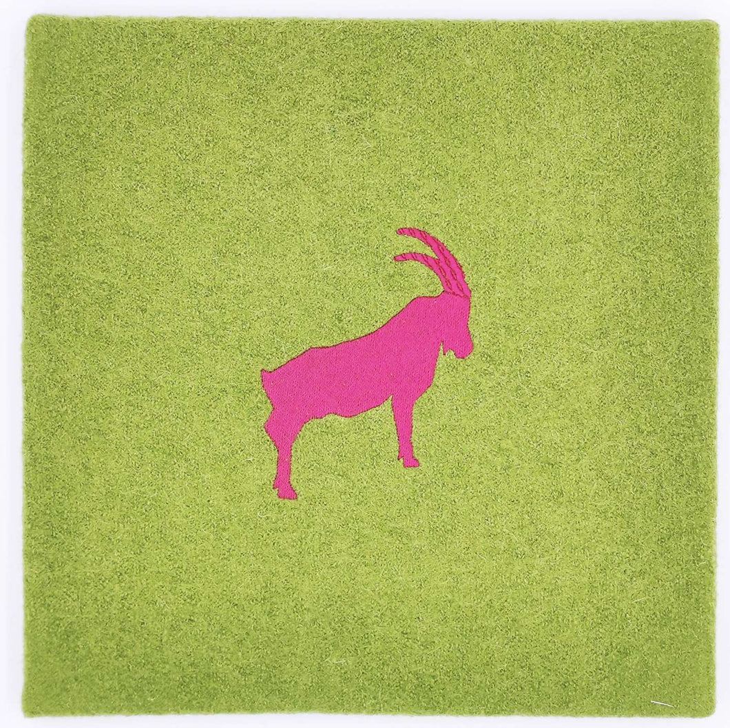 Wandbild Loden grün 30 x 30 cm