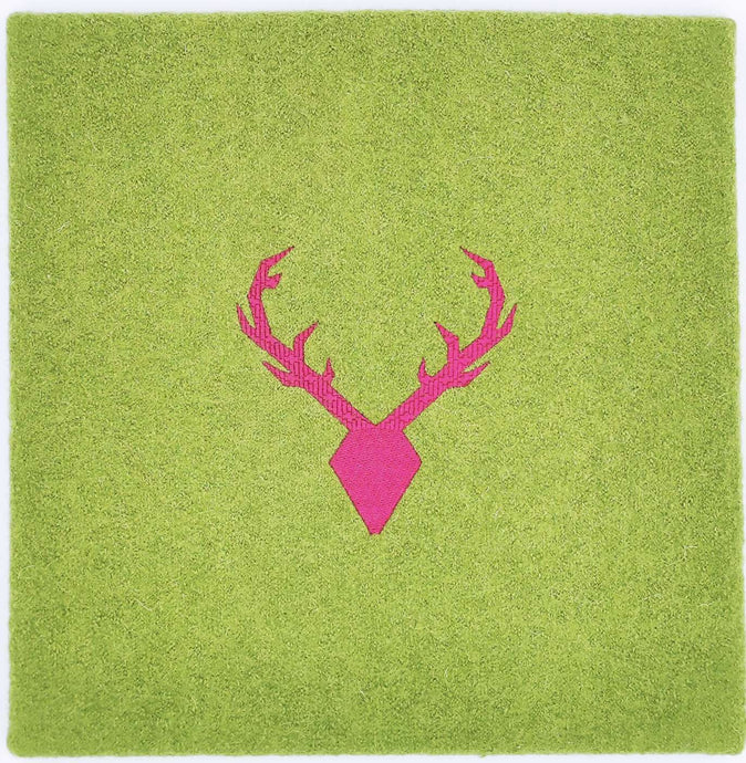 Wandbild Loden grün 30 x 30 cm