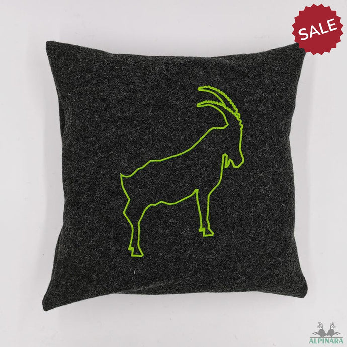 Alpinara Loden Bio Kissen Steinbock.