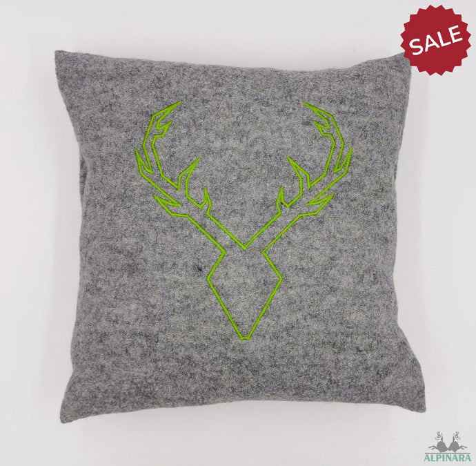 Alpinara Loden Bio Kissen Hirsch.