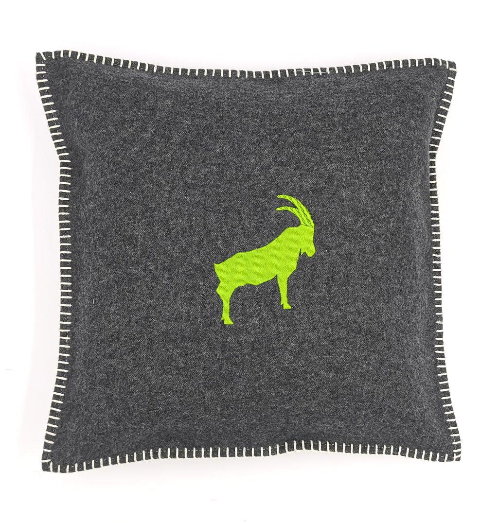 Alpenchic Kissen Steinbock 40x40