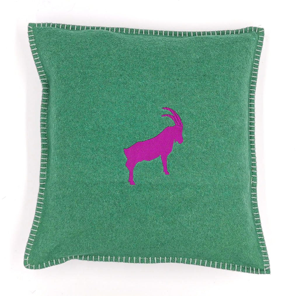 Alpenchic Kissen Steinbock 40x40