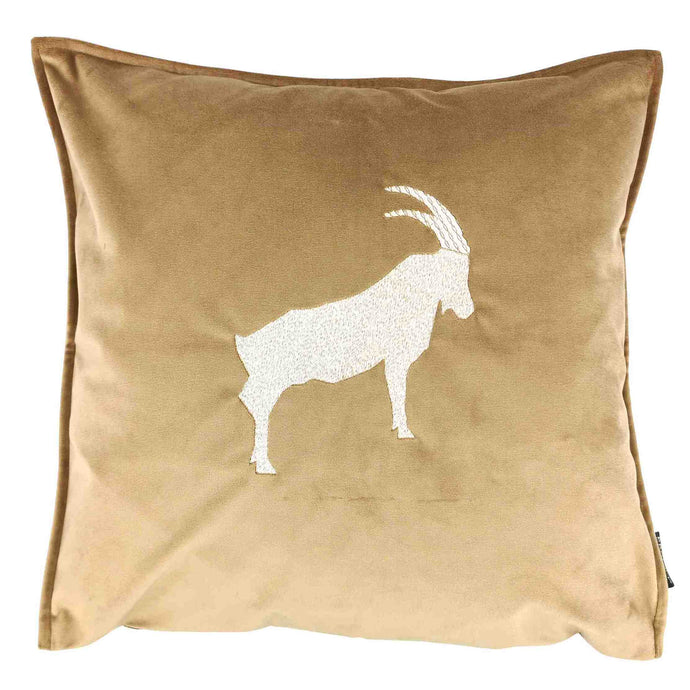 Alpenclassic Samtkissen Steinbock Alpinara