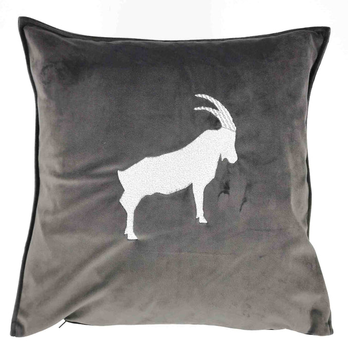 Alpenclassic Samtkissen Steinbock Alpinara
