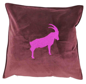 Alpenclassic Samtkissen Steinbock Alpinara