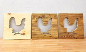 Altholz Wandbild Auerhahn 30 x 30 cm
