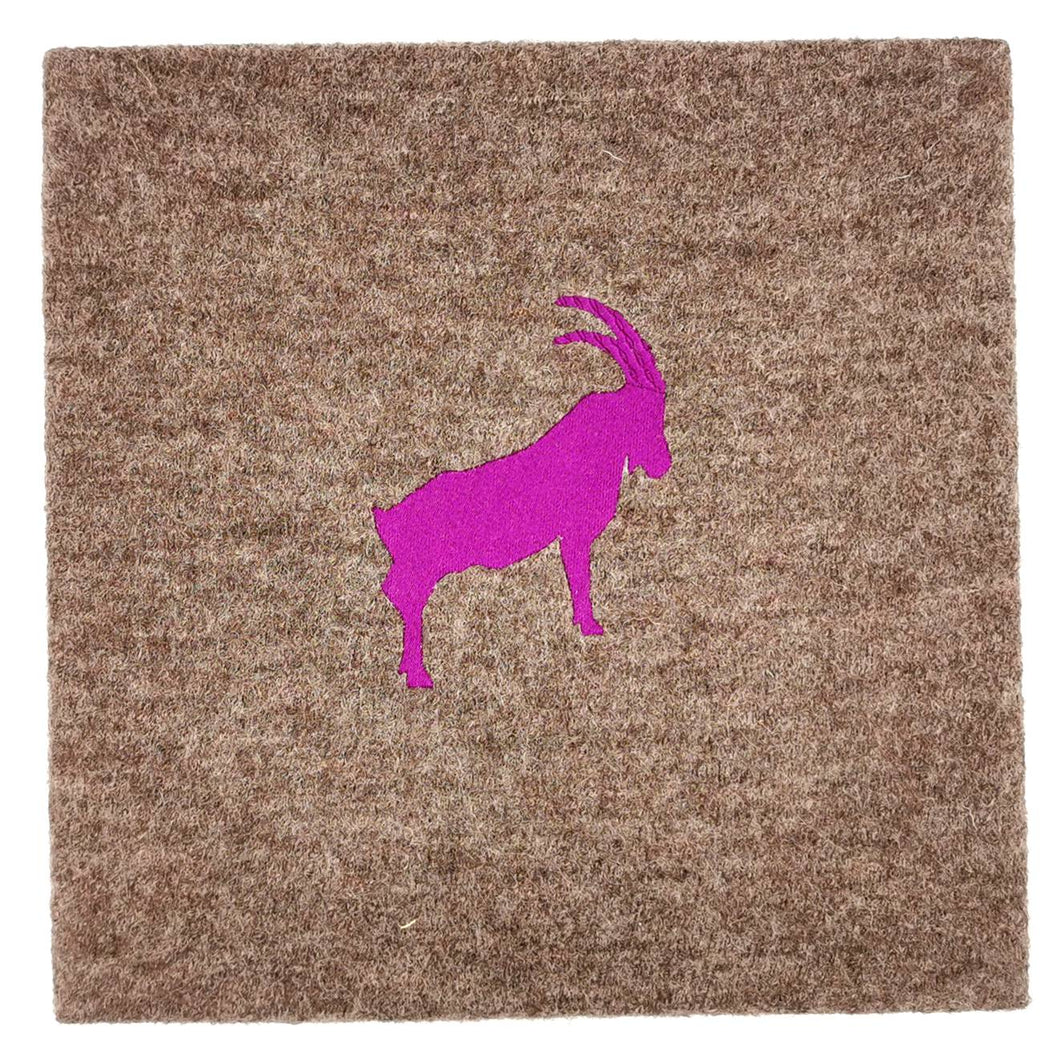 Wandbild Loden taupe-lila 30 x 30 cm