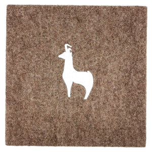 Wandbild Loden taupe 30 x 30 cm