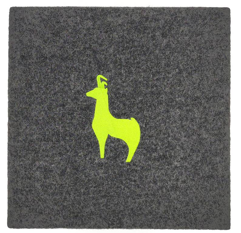 Wandbild Loden anthrazit 30 x 30 cm