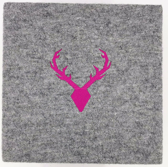 Wandbild Loden hellgrau-pink 30 x 30 cm