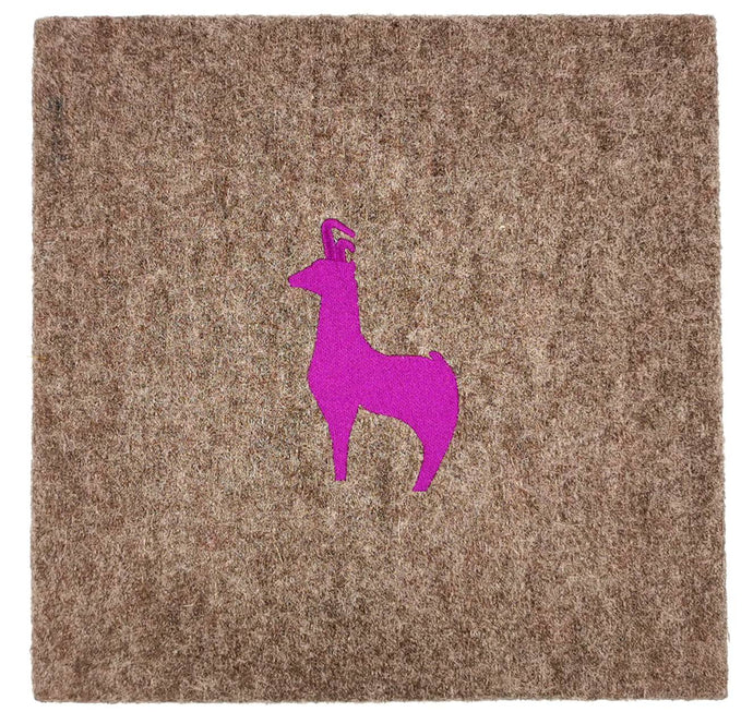 Wandbild Loden taupe-lila 30 x 30 cm