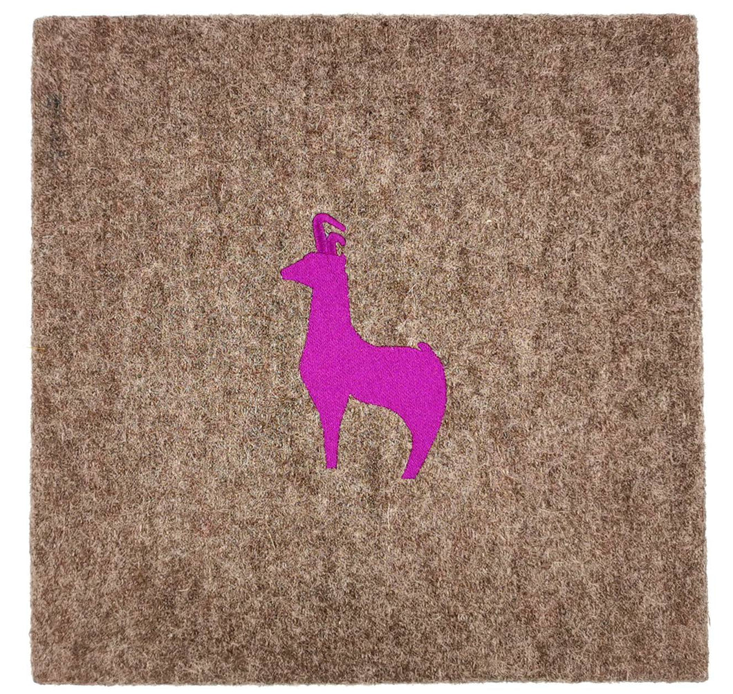 Wandbild Loden taupe-lila 30 x 30 cm